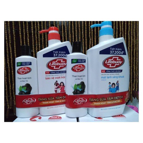 [ Tặng st hoạt tính 200g ] Sữa Tắm LIFEBUOY 850G bảo vệ vượt trội / chăm sóc da