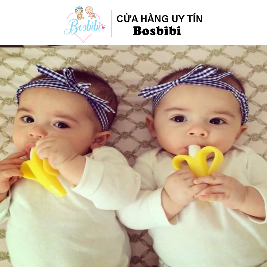 Gặm nướu chuối - giảm ngứa lợi, làm sạch miệng cho bé