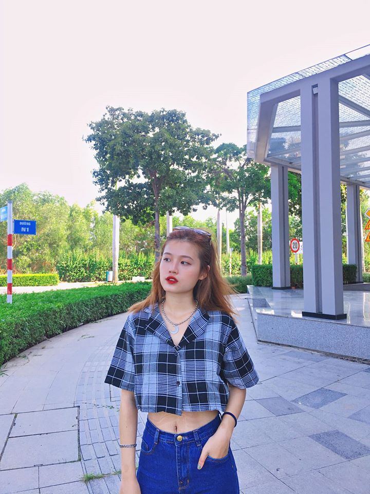 (ẢNH THẬT) ÁO SƠ MI KẺ COPTOP CỰC XINH, THỜI TRANG 1993