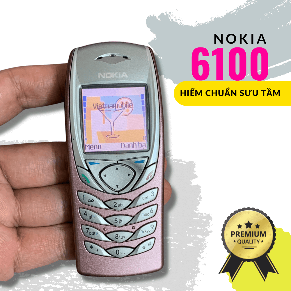 Điện thoại Nokia cổ 6100, máy likenew chính hãng pin dùng 2 đến 4 ngày đẹp chuẩn sưu tầm màu hot - ZIPOKA