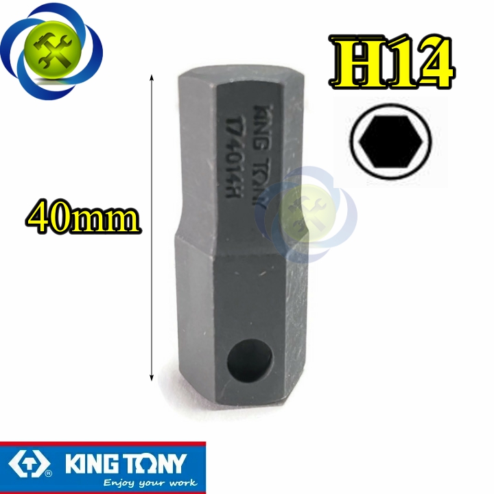 Mũi lục giác 14mm kingtony 174014h loại gắn tuýp 3/4 609616m