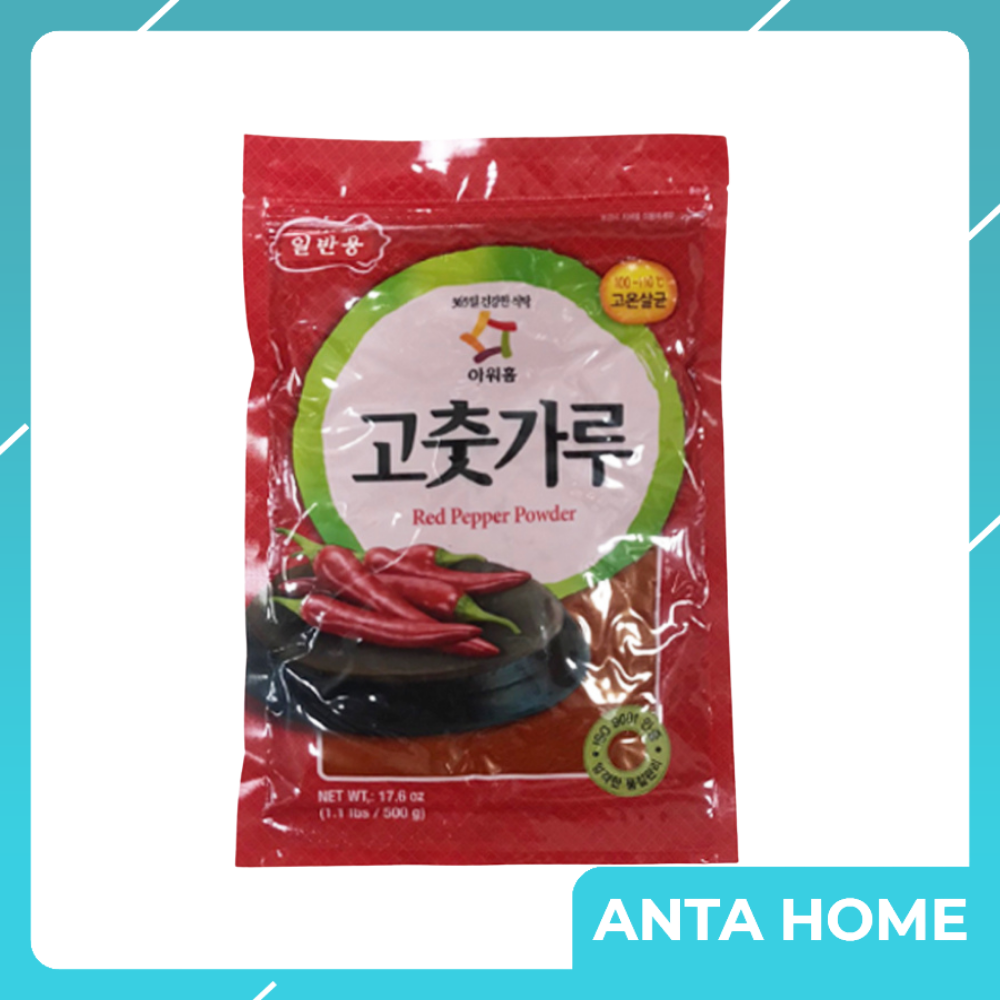Ớt bột Hàn Quốc làm kim chi, nấu ăn dạng vảy, dạng mịn Allbit, Ourhome 500g, 1kg - Anta Home