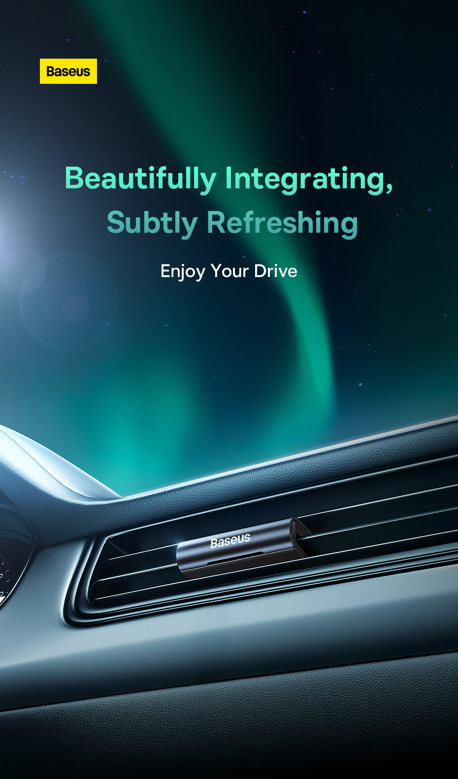 baseus mini metal car air freshener for auto interior accessories car perfume long-lasting scent air vent fragrance diffuser 3