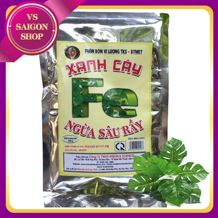 [ GÓI 500G ] PHÂN BÓN VI LƯỢNG FE: Xanh Cây, Ngừa Sâu Rầy