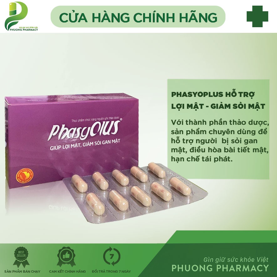 Tpbvsk phasyolus.g hỗ trợ lợi mật, hỗ trợ giảm sỏi mật