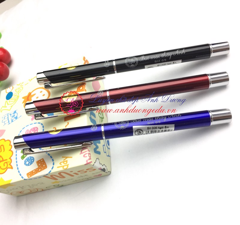 Bút mài thầy ánh sh006, hàng , ngòi êm trơn và mài, thân kim loại, dành cho lớp 3,4,5