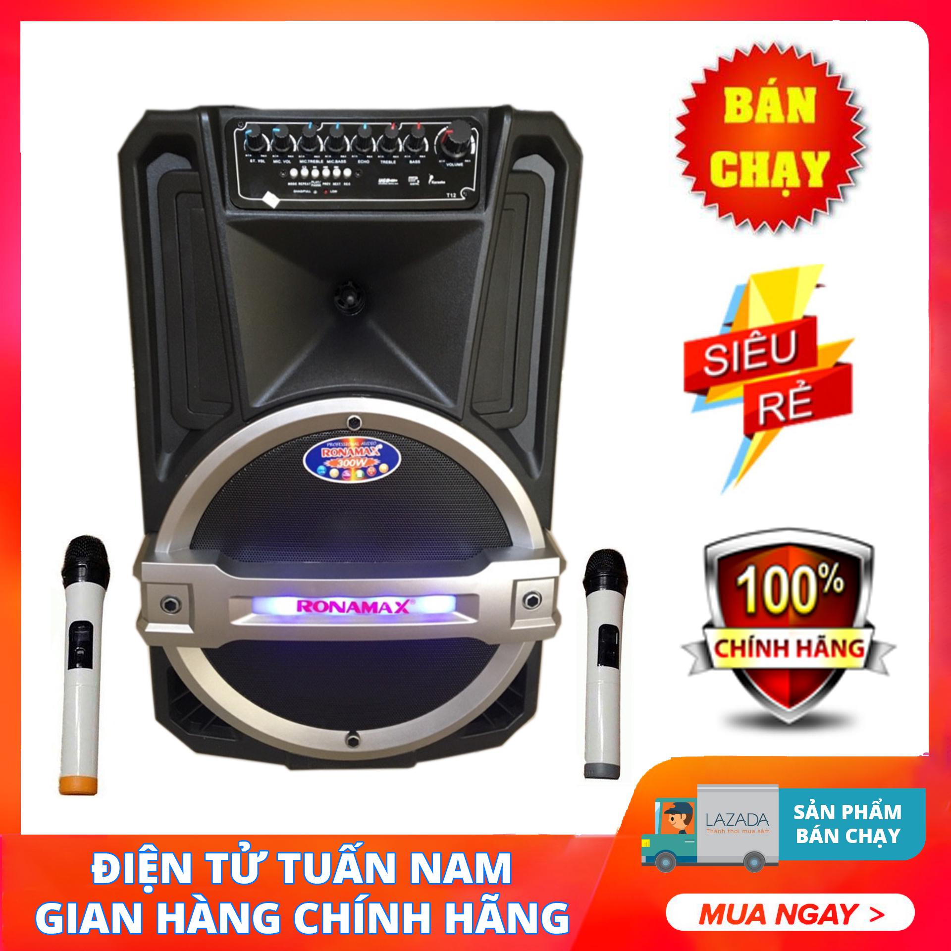 [HCM]Loa kéo Bluetooth RONAMAX T12 (3 Tấc) - Model 2019 CỰC HAY