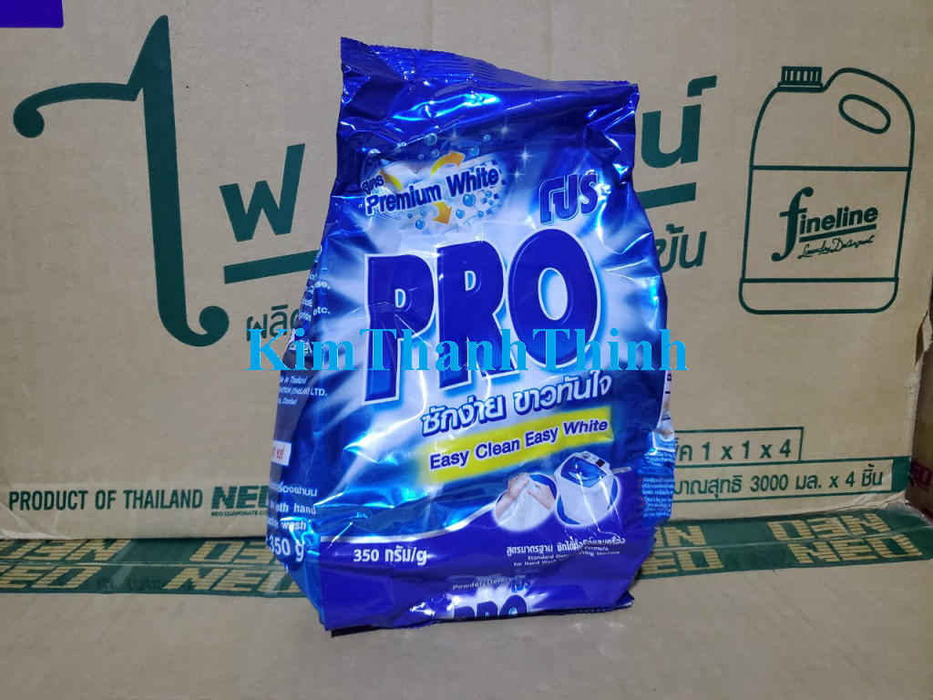 Bột giặt pro 350 gr- màu xanh hàng thái lan
