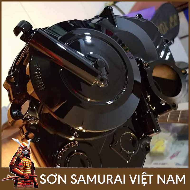 Sơn samurai đen bóng - Combo màu đen bóng 109 sơn xịt samurai