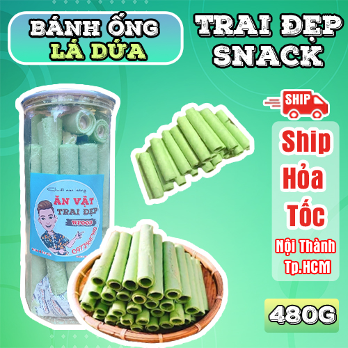 Bánh Ống Lá Dứa Đậu Xanh Trai Đẹp 400G