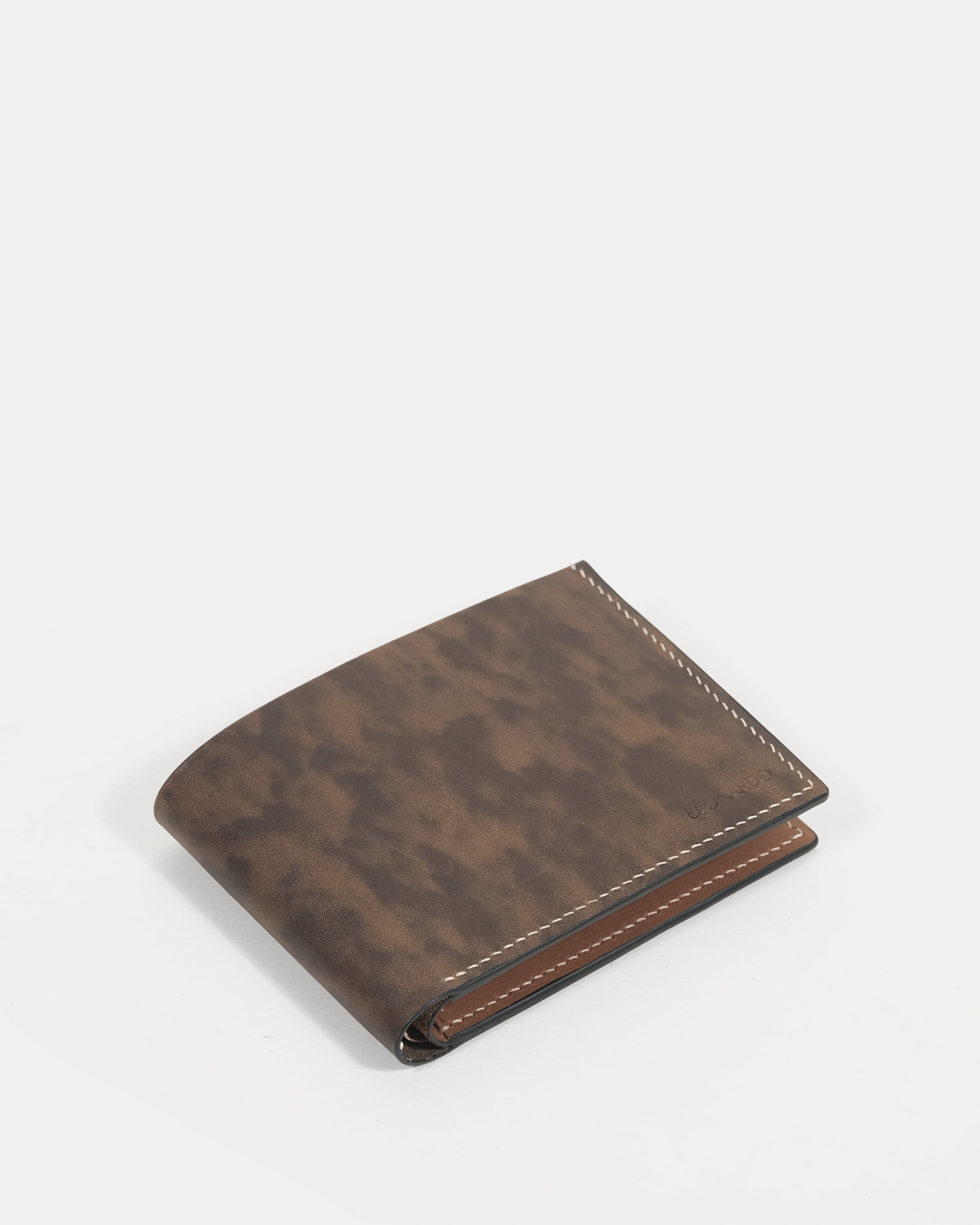 Ví Da Nam Gập Đôi Dáng Ngang Leonardo Bifold Saturn Wallet Da bò cao cấp