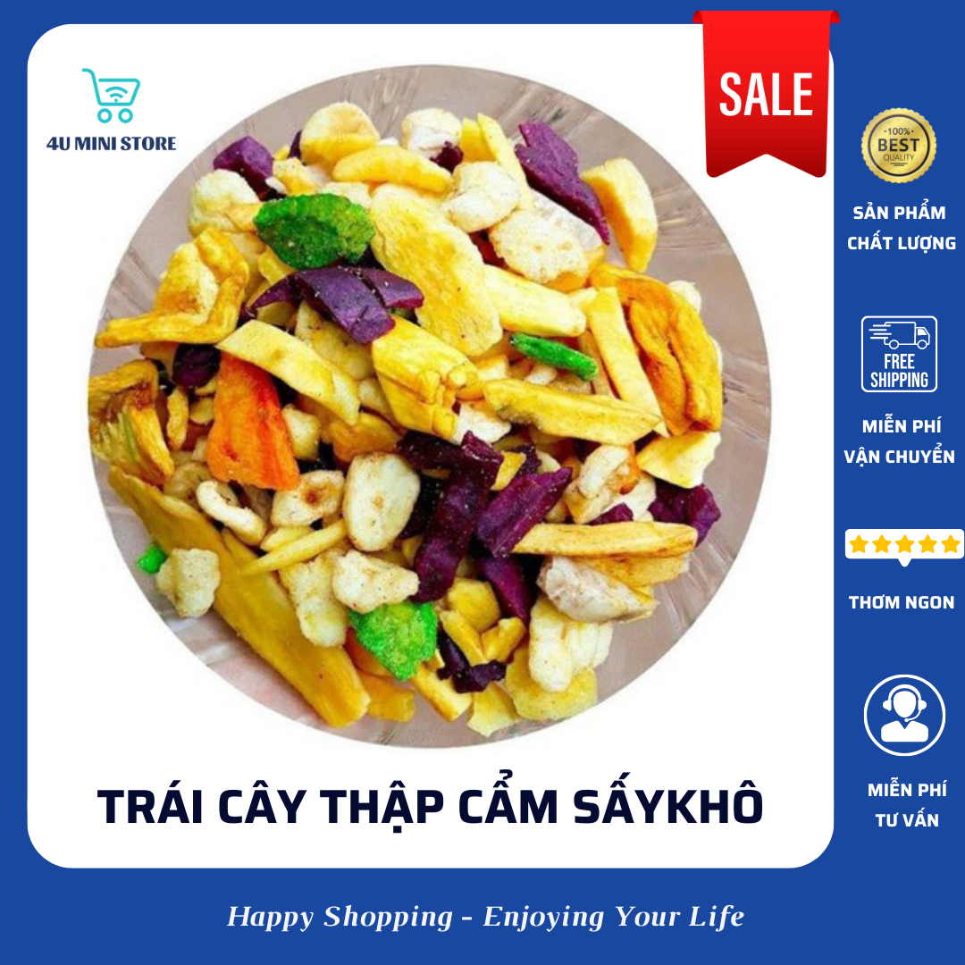 Trái cây thập cẩm sấy khô hủ pet 300g