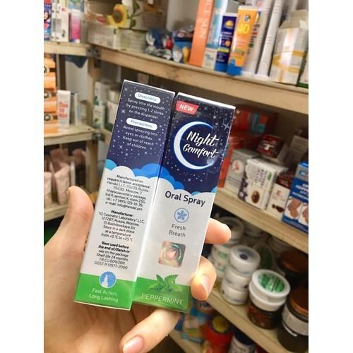 Xịt Hỗ Trợ Chống Ngủ Ngáy Night Comfort Nga