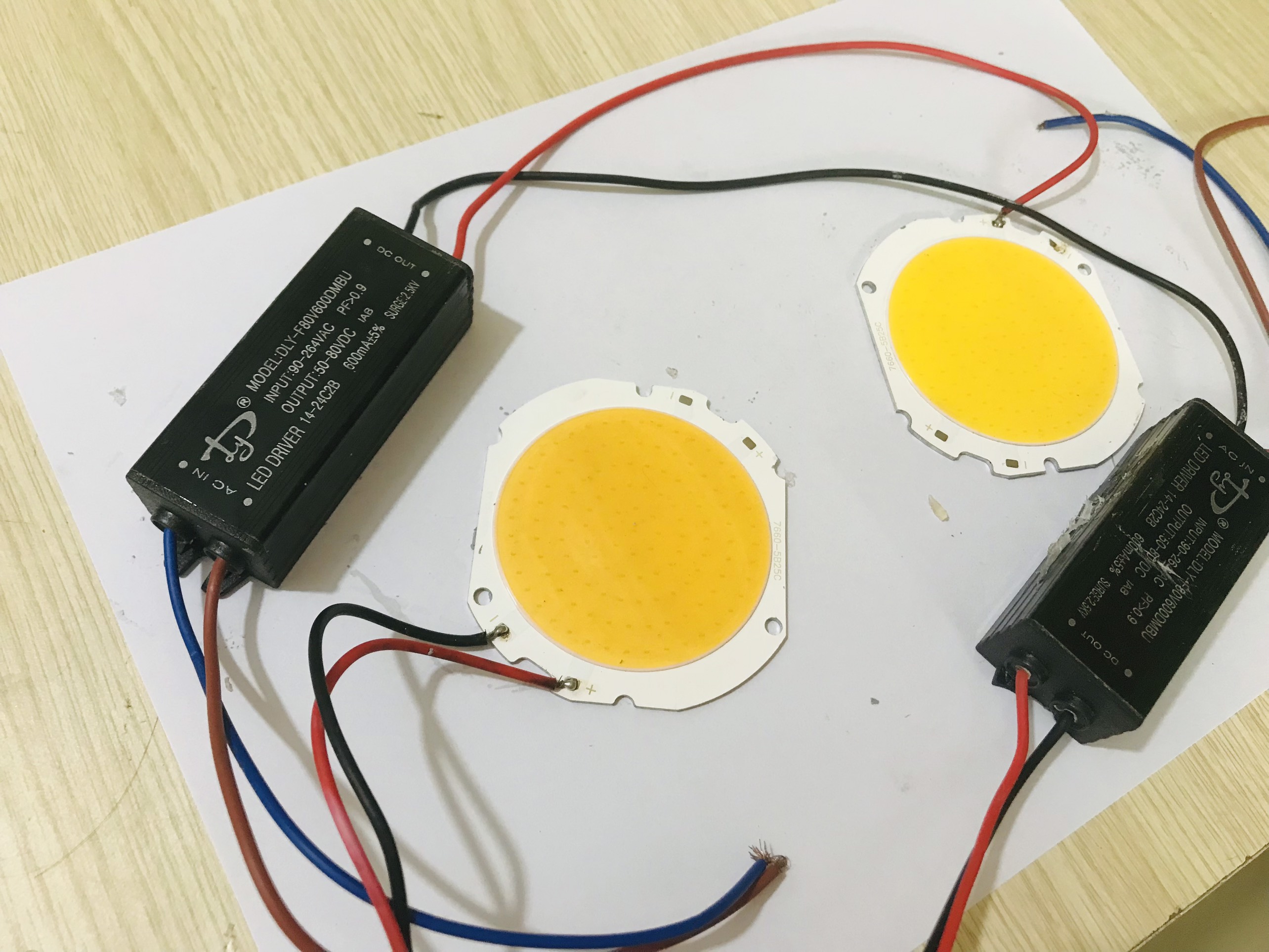 Bộ nguồn đèn và mắt led 50 - 80v 50w - nguồn đèn led