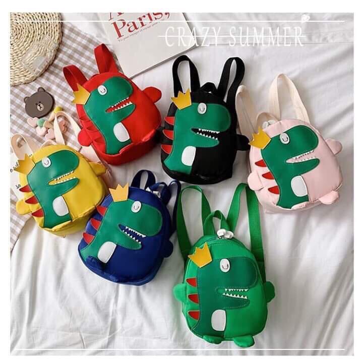 Balô Mini Siêu Nhẹ Hình Khủng Long cho bé đi học đi chơi Balo cho bé chống thấm nước!