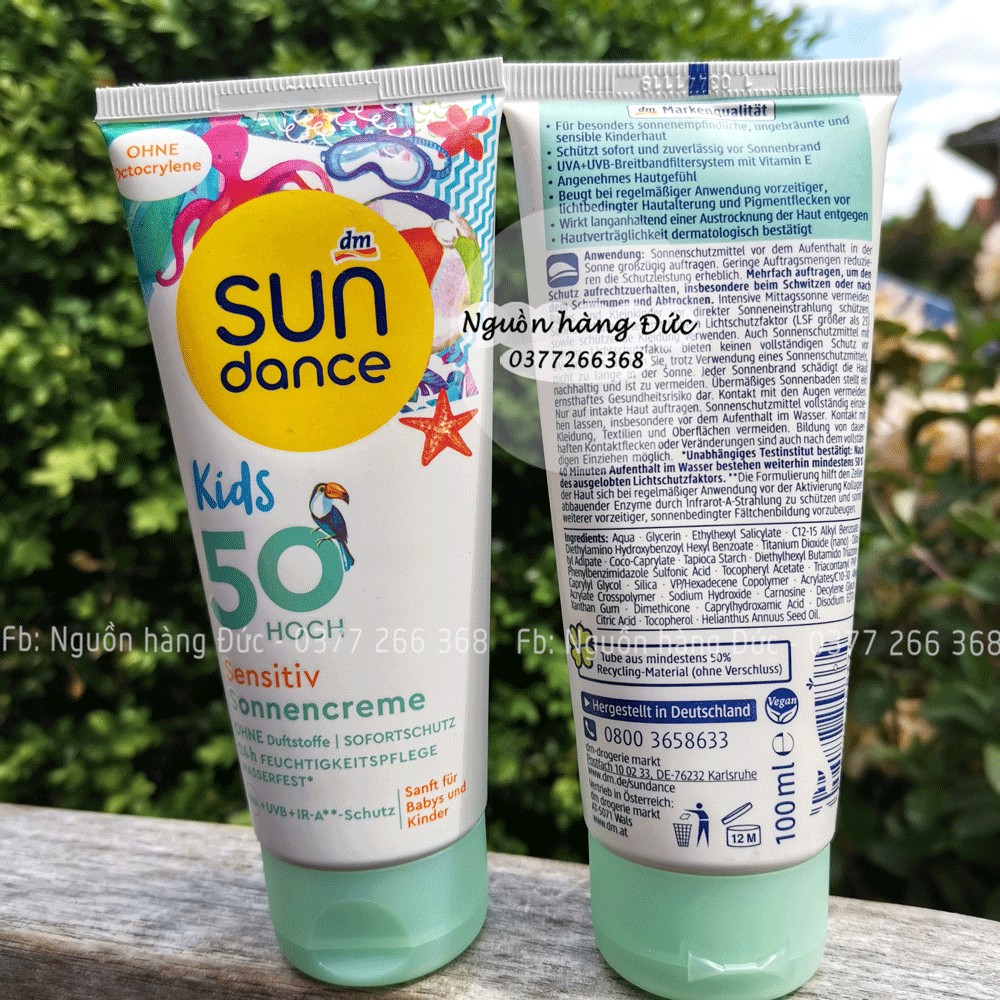 KEM CHỐNG NẮNG TRẺ EM SUNDANCE ĐỨC CHO DA NHẠY CẢM SUNDANCE KID SENSITIVE - NGUỒN HÀNG ĐỨC