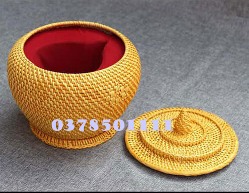 Combo giỏ ủ+ấm tích đẹp Bát Tràng S2