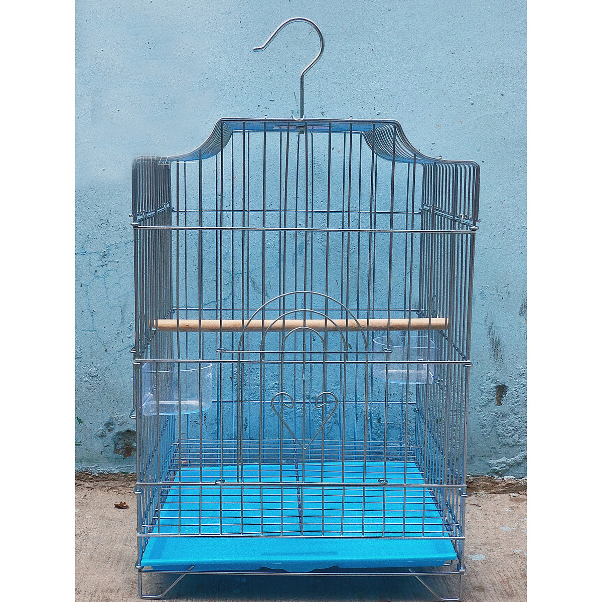 [HCM]LỒNG CHIM XI INOX HÀNG CAO CẤP (ĐỦ PHỤ KIỆN)