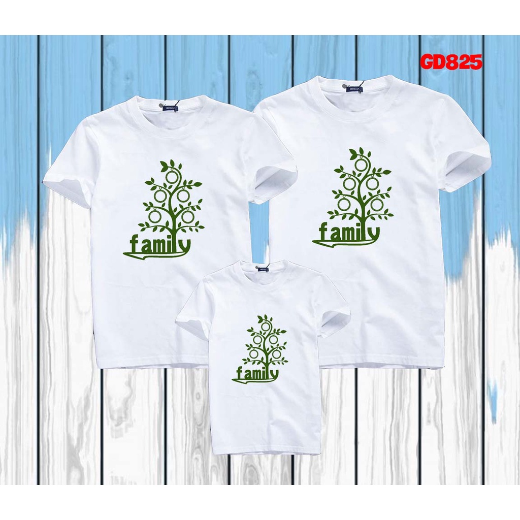 Áo thun gia đình in cây family