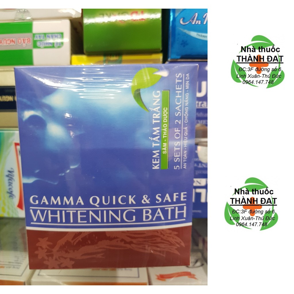 Kem tắm trắng sâm - thảo dược gamma quick & safe whitening bath, tắm trắng nhanh, an toàn, hiệu quả. Đem lại làn da trắng hồng, mịn màng, chống bắt nắng