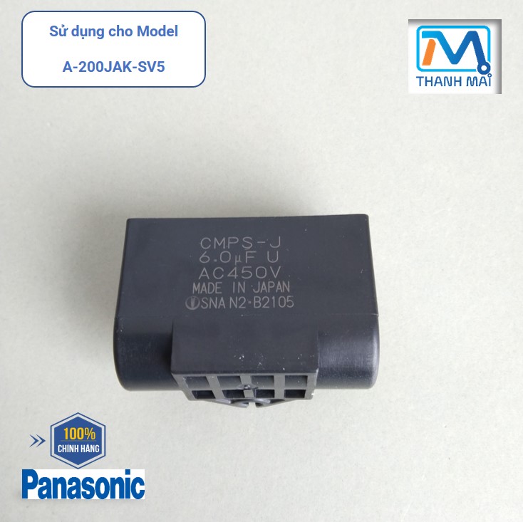 Tụ điện máy bơm nước panasonic model a-200jak-sv5