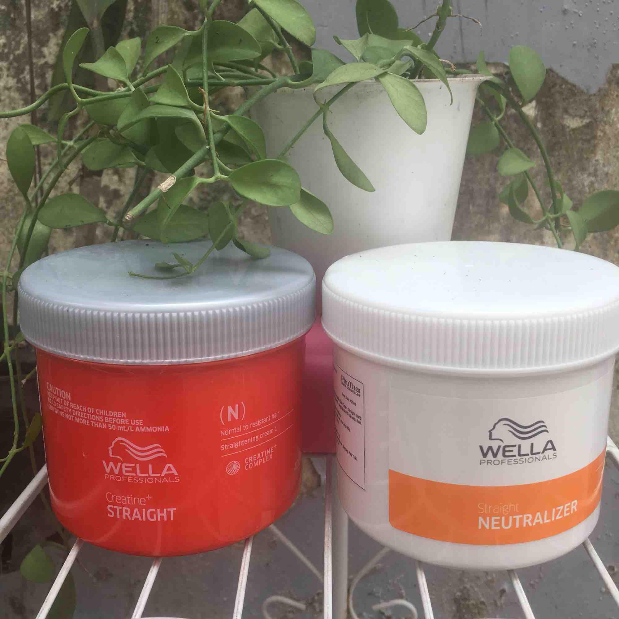 Cặp thuốc duỗi wella schwarzkopf 400ml x 2
