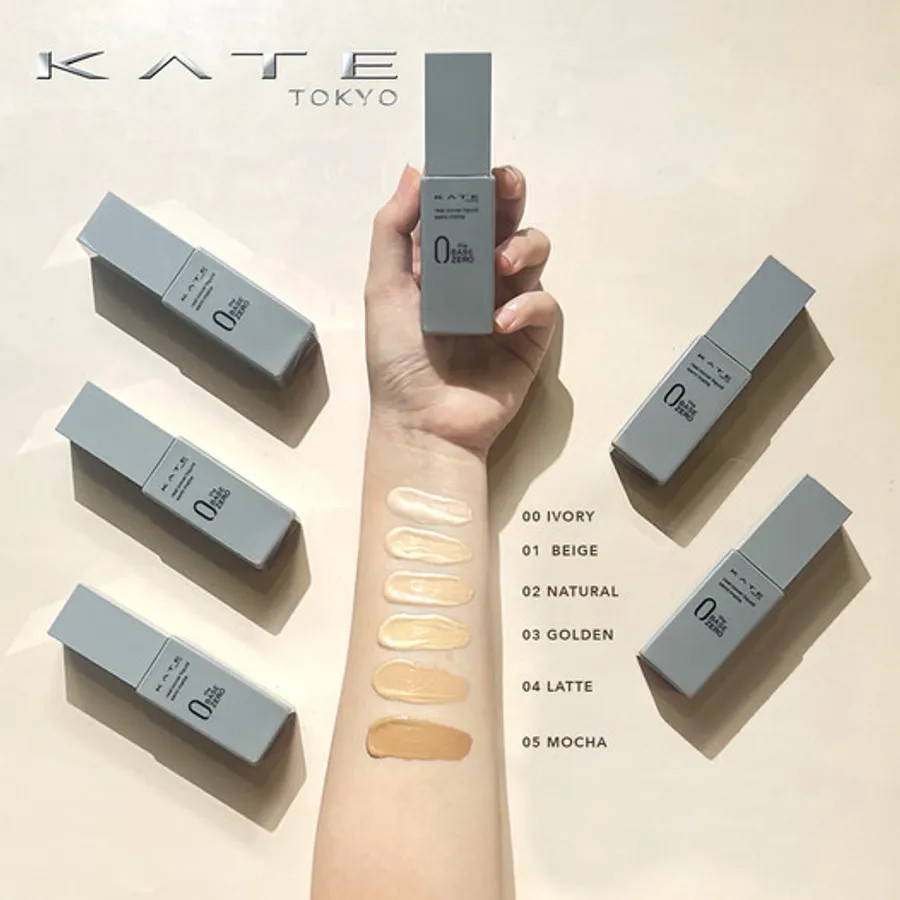 Kem nền Kanebo Kate Semi-Matte che phủ tốt, lì mịn, căng mượt