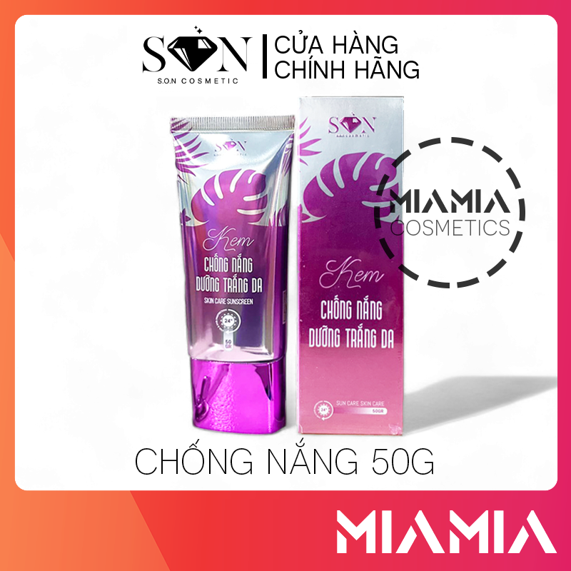 Kem chống nắng son giá sỉ chính hãng kem chống nắng dưỡng trắng da son cosmetic 50g