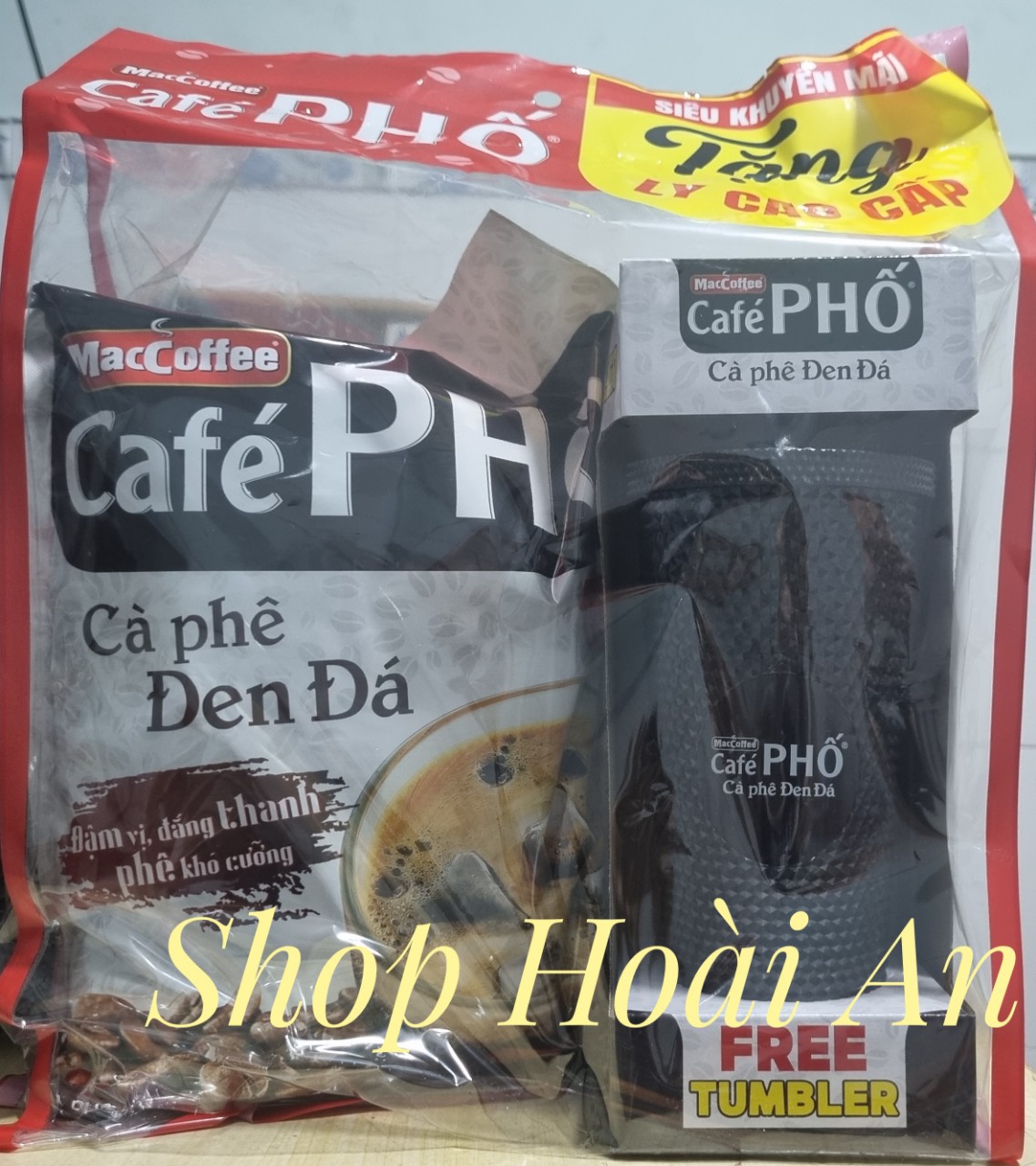 Cà phê phố đen đá bịch