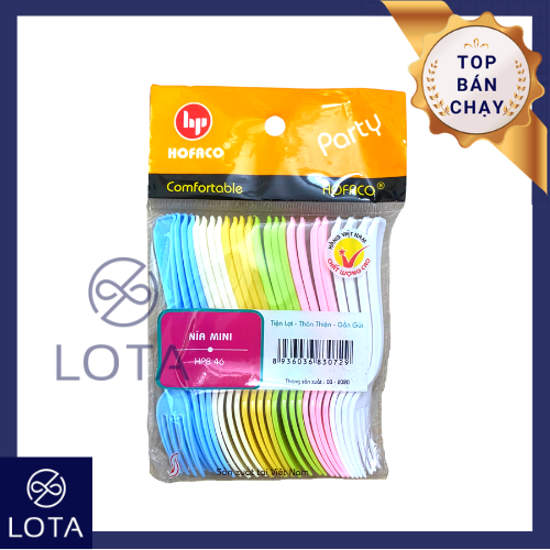 BỘ 24 NĨA NHỰA ĐẸP ĂN TRÁI CÂY RAU CÂU dụng cụ ghim thức ăn dĩa ghim hoa quả dễ thương đẹp cao cấp giá rẻ nhựa cao cấp Hofaco an toàn eating fruit food folk folks LOTA SHOP