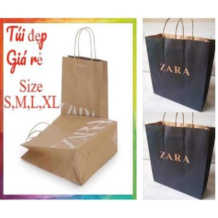 Combo mua lẻ giá sỉ túi giấy zara chính hãng size s-m-l-xl túi đẹp giá tốt