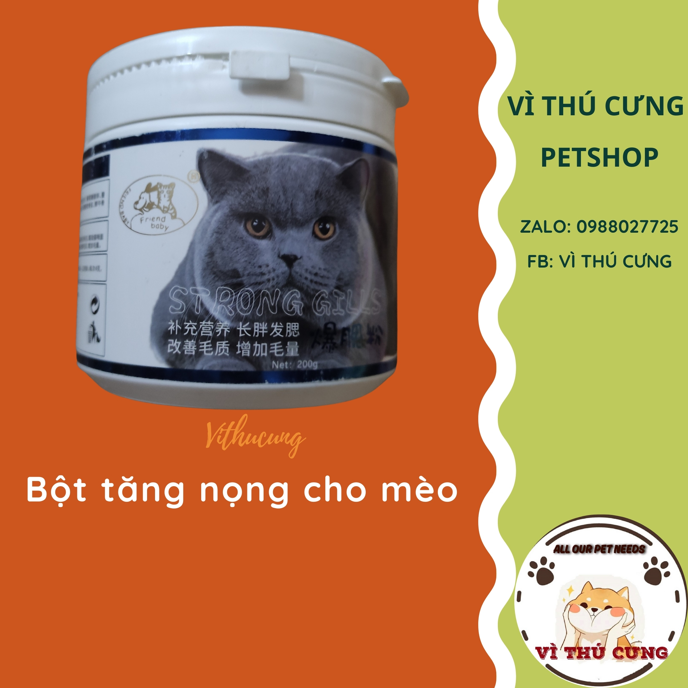 Tăng nọng cho mèo