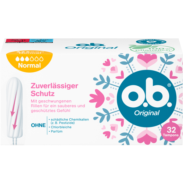 Tampon OB - Băng vệ sinh Tampon ob Normal Original 32st - Băng vệ sinh dạng nút - Nội địa Đức