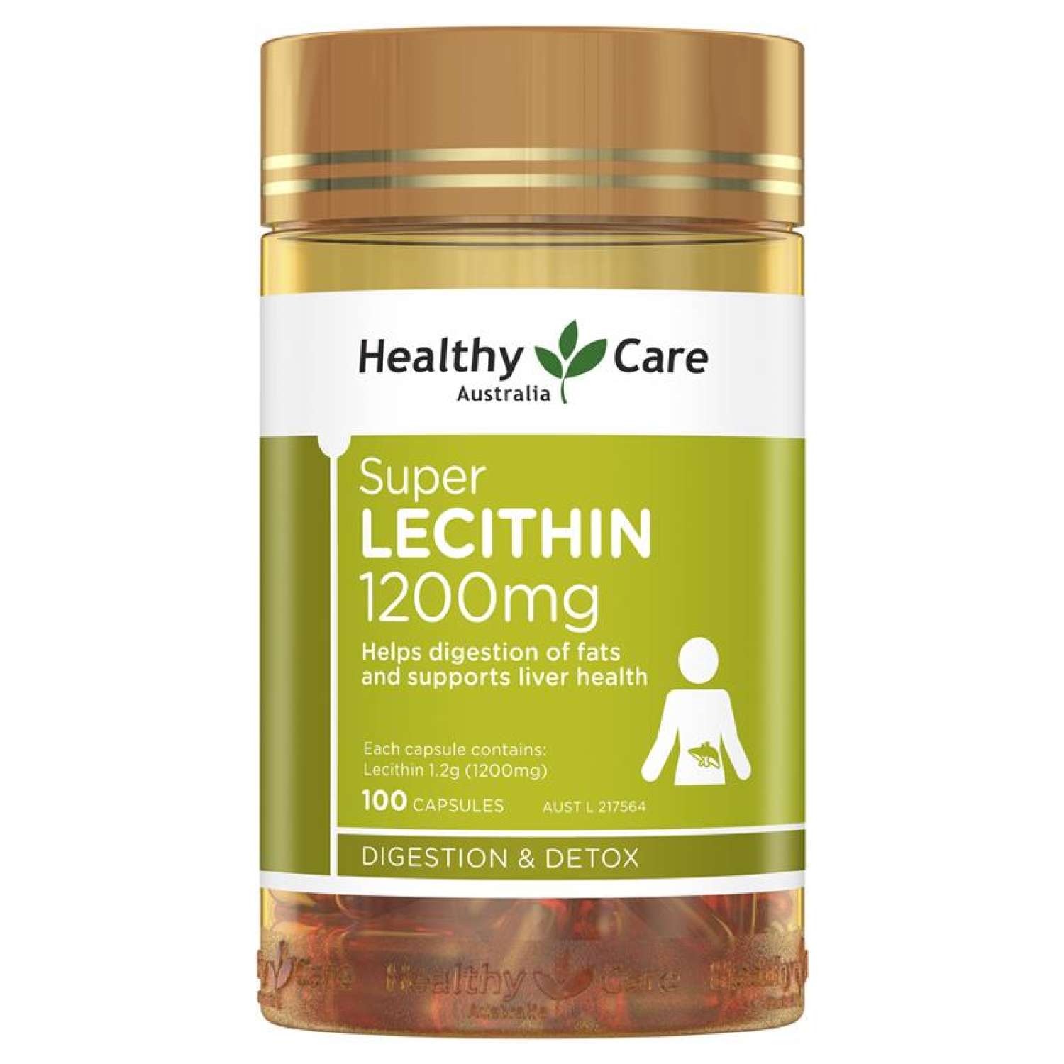 Healthy Care Super Lecithin 1200mg - Mầm đậu nành HealthyCare của Úc 100 viên