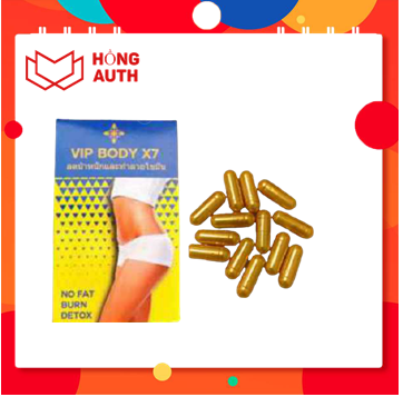 TẾT (kèm quà)- siêu huỷ mỡ giảm cân vip body x7 (hộp 15 viên) - 15 ngày giảm 3-5kg không mệt mỏi - shop hồng auth