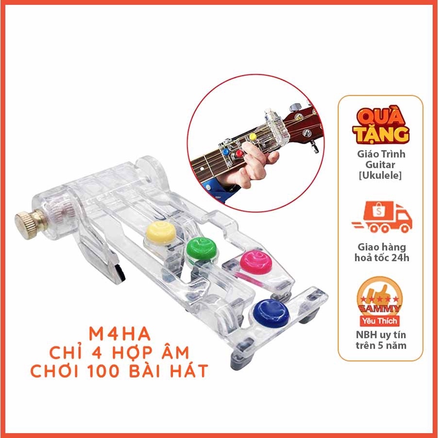 Máy bấm hợp âm guitar acoustic - m4ha - chuyển 4 hợp âm guitar chơi cả trăm bài - luyện tập chuyển hợp âm guitar