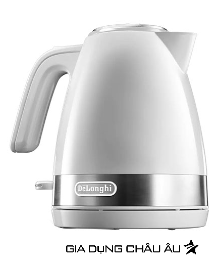 Ấm đun nước siêu tốc delonghi kbla2000.w màu trắng - hàng chính hãng 100% - bảo hành chính hãng 12 tháng