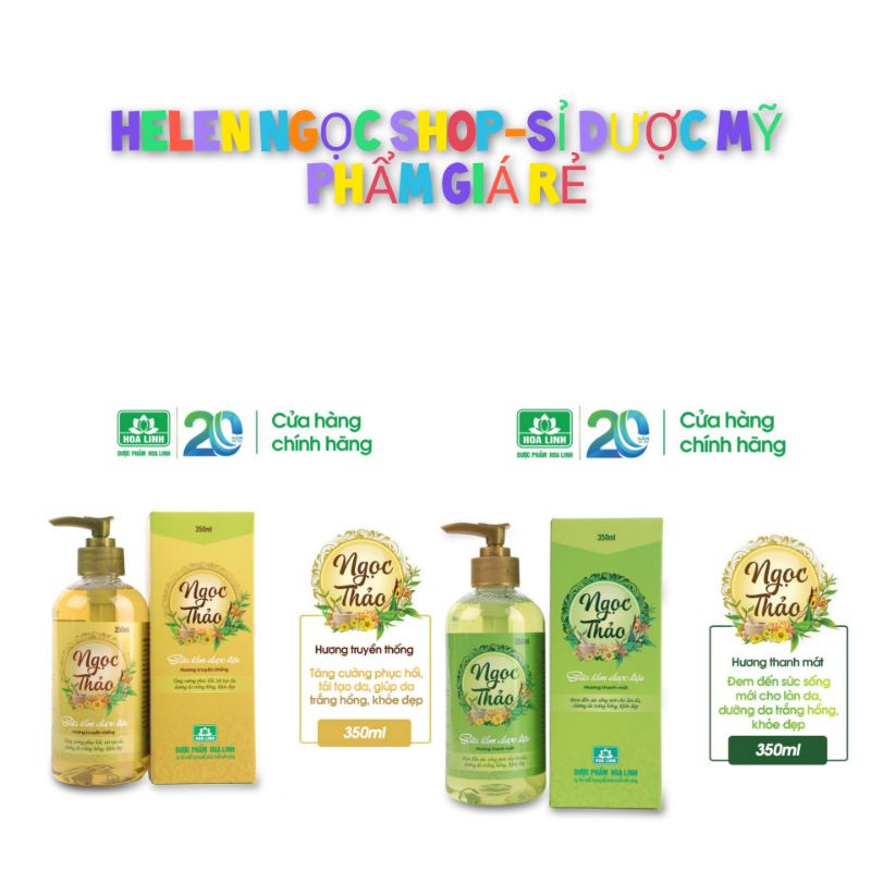 Sữa Tắm Dược Liệu Ngọc Thảo hương truyền thống dung tích 350ml