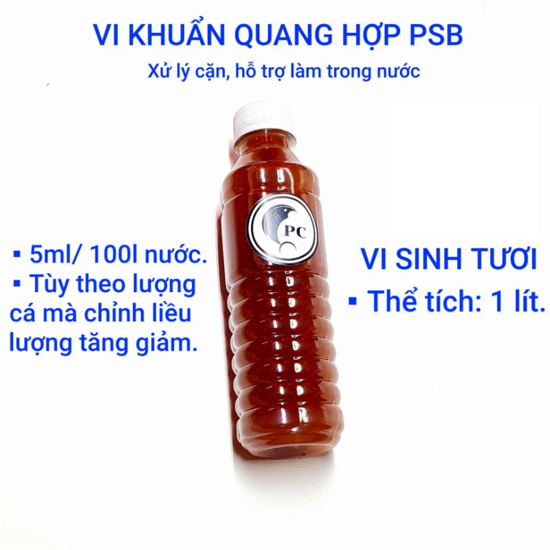 1 lít Vi sinh quang hợp Psb làm trong nước xử lý phân cặn hồ cá