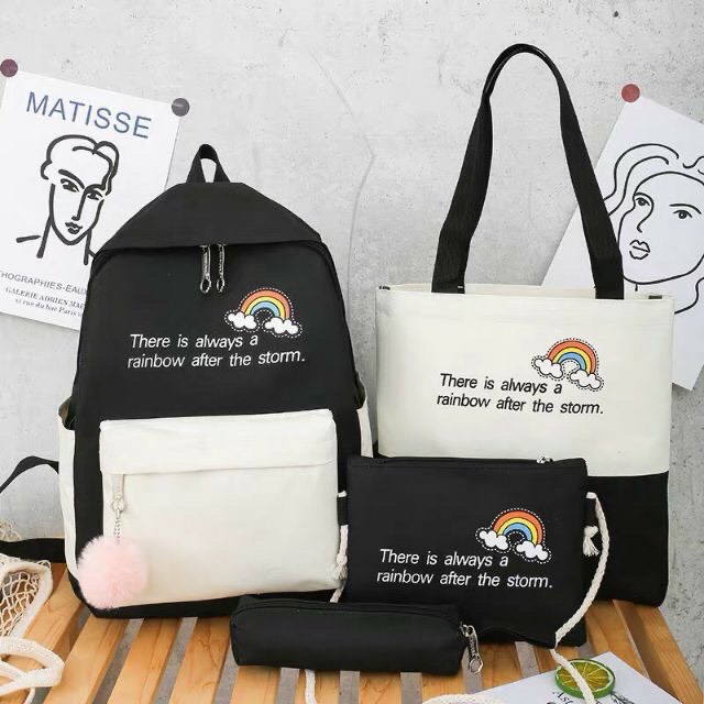 [HCM]Balo Set 4 Món Cầu Vòng