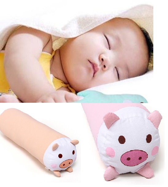 [HCM]Gối Ôm Con Sâu Hình Mặt Heo Dễ Thương Baby Top ISO 9001 - kích thước 60x25cm (dòng chuyên bé sơ sinh)
