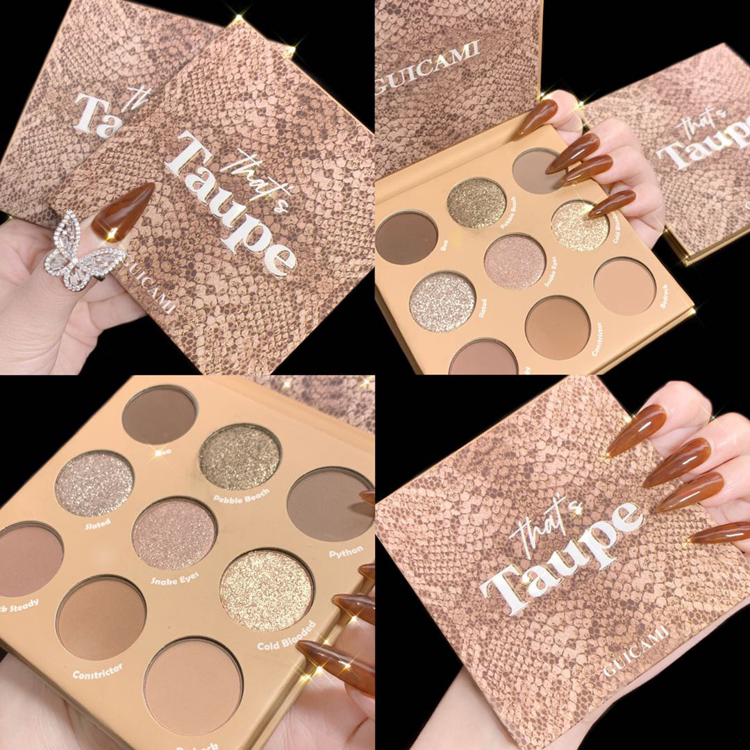 Bảng phấn mắt 9 ô guicami that's taupe