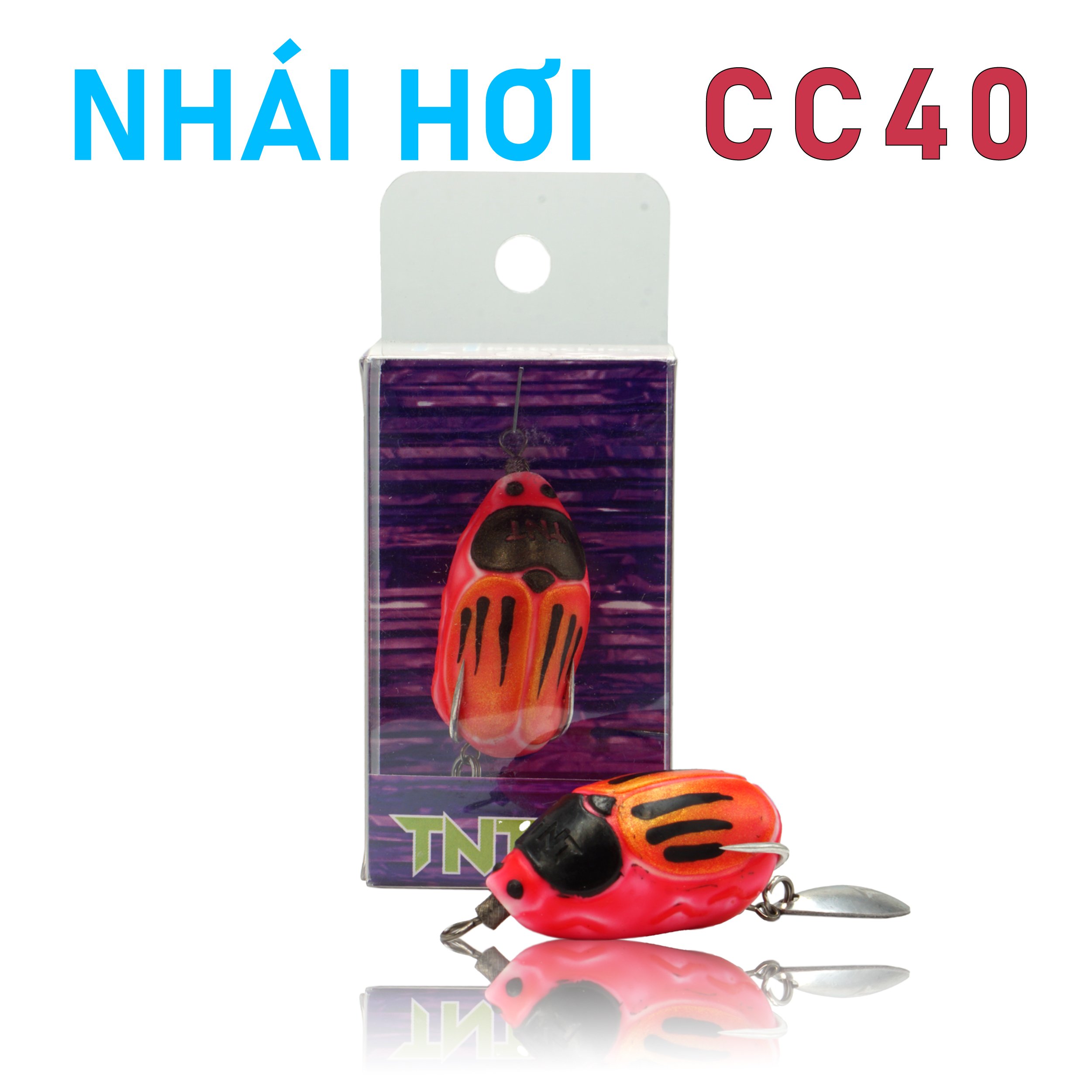 Nhái hơi CC40 bản hồng / 4cm - 7gr / mồi giả câu cá lóc chính hãng TNT lure