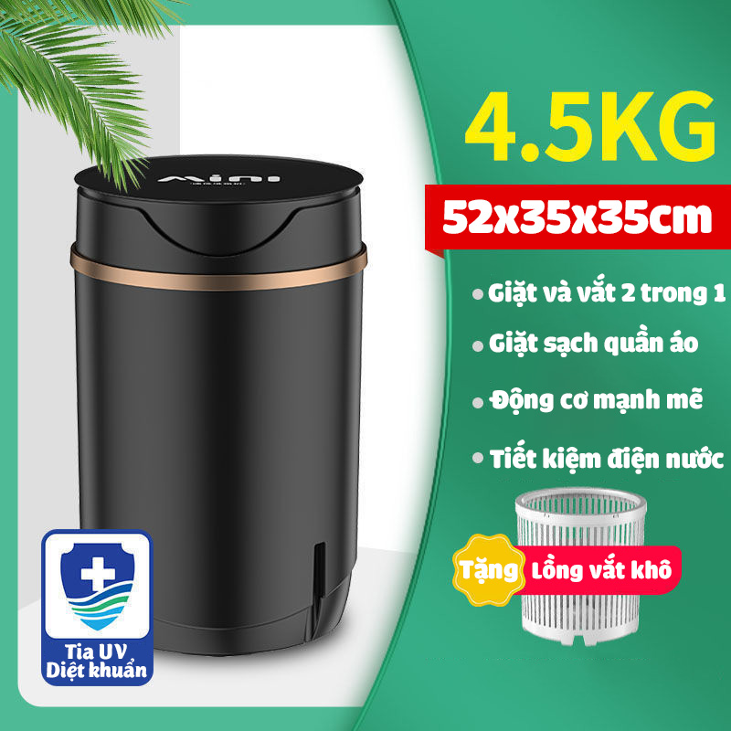 Máy giặt mini DEKE XPB-10 tiết kiệm điện nước cho sinh viên và em bé, giặt riêng đồ trắng đồ lót đồ cho bé
