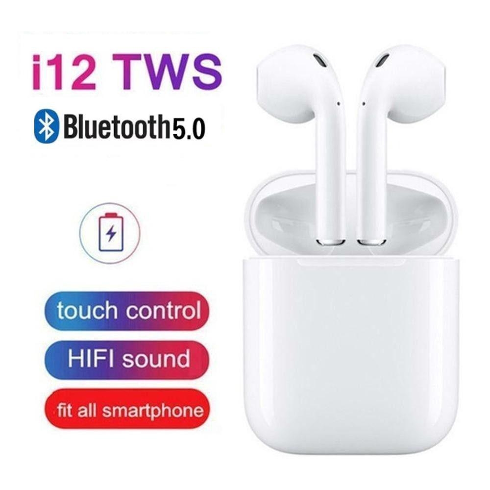 tai nghe không giây i12,ai Nghe Không Dây Bluetooth i12 Thế Hệ 2 ,Có Mạch Bảo Vệ , Pin Hơn 3h, Có Thể Sử Dụng Trên Android Hoặc iOS , Bluetooth 5.0, Không Dây Kèm Hộp Sạc Tiện Dụng Bảo Hành 1 Năm .