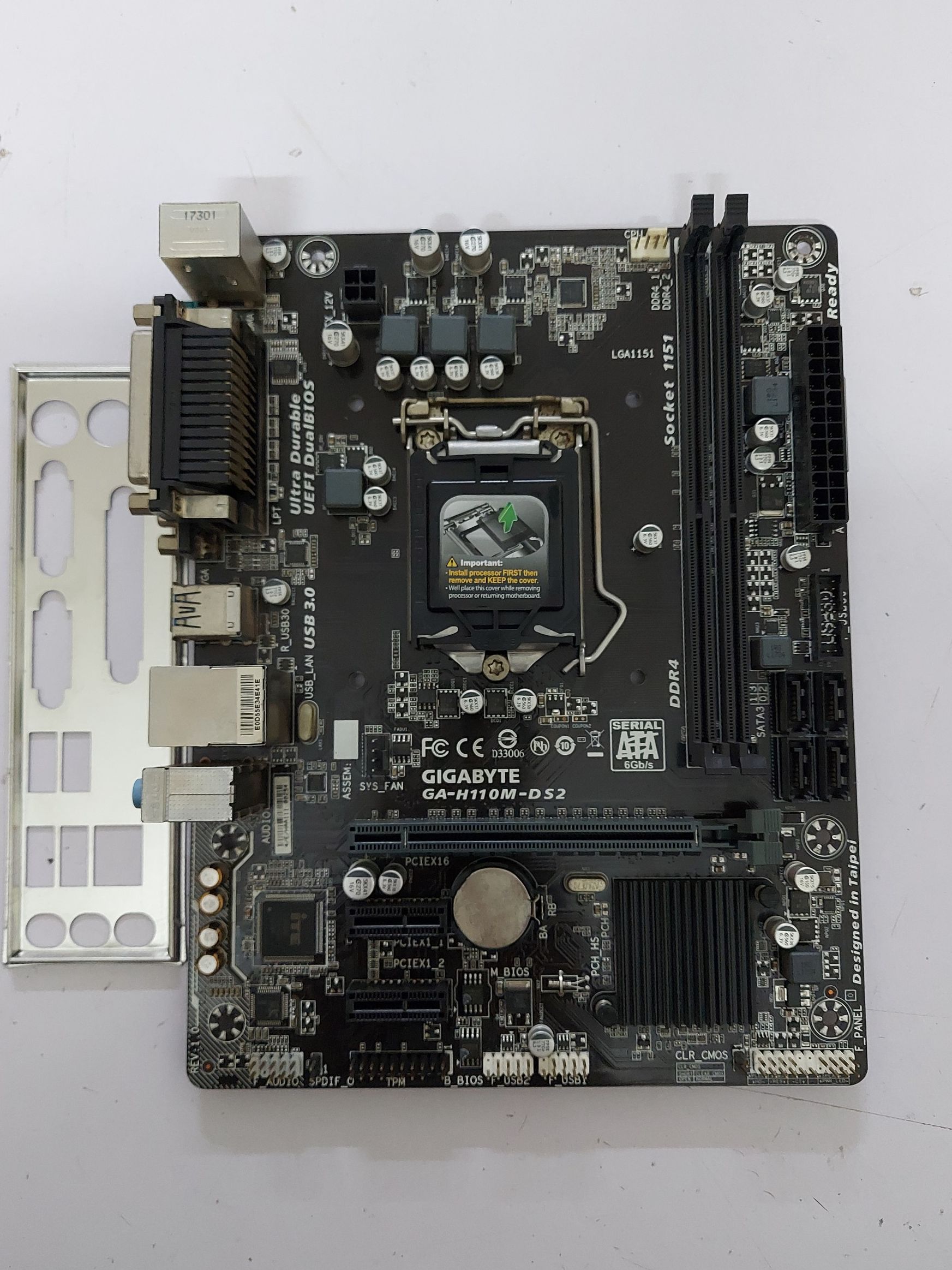 Main gigabyte h110m-ds2 socket 1151 ddr4 zin
