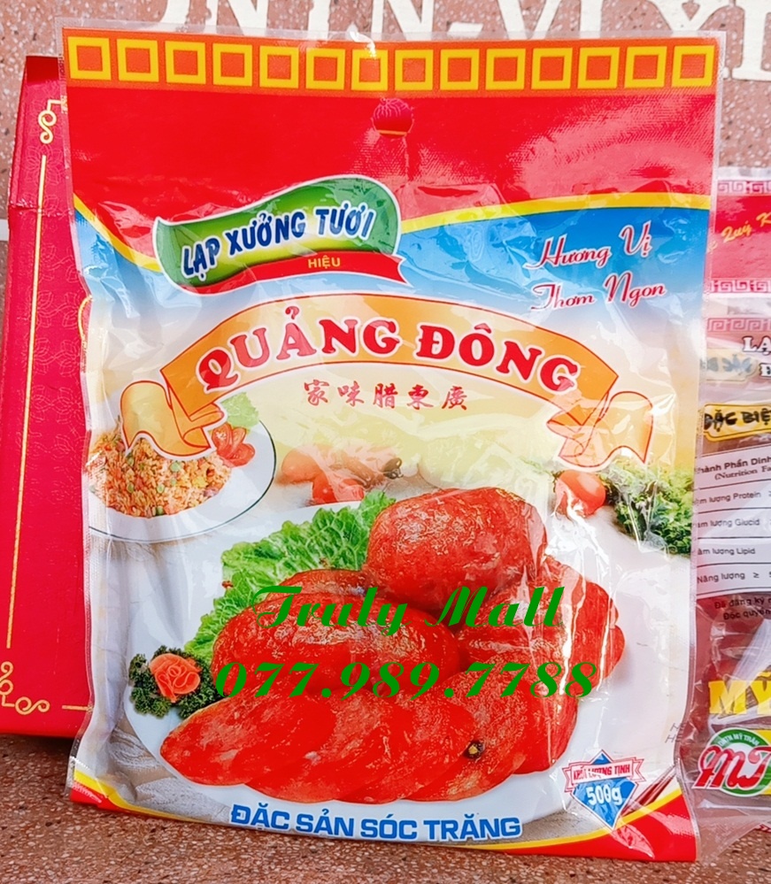 500gr lạp xưởng tươi sóc trăng