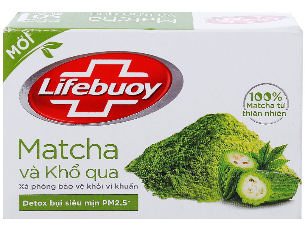 Xà phòng bảo vệ khỏi vi khuẩn Lifebuoy matcha và khổ qua 90g - LBMC90G01