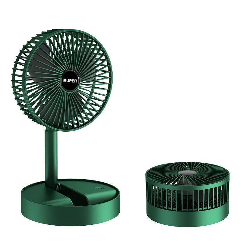 Quạt mini super tích điện, xoay 180 độ, 3 tốc độ gió, cổng sạc usb