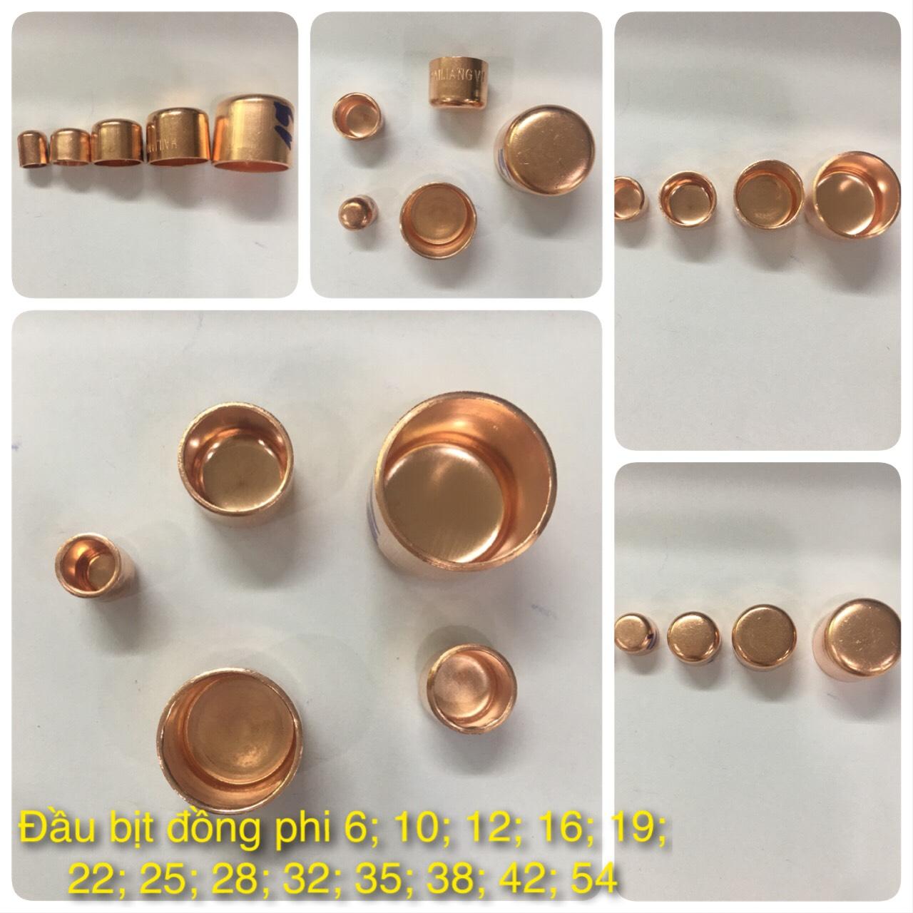 Com bo 5 cái đầu bịt đồng ø19